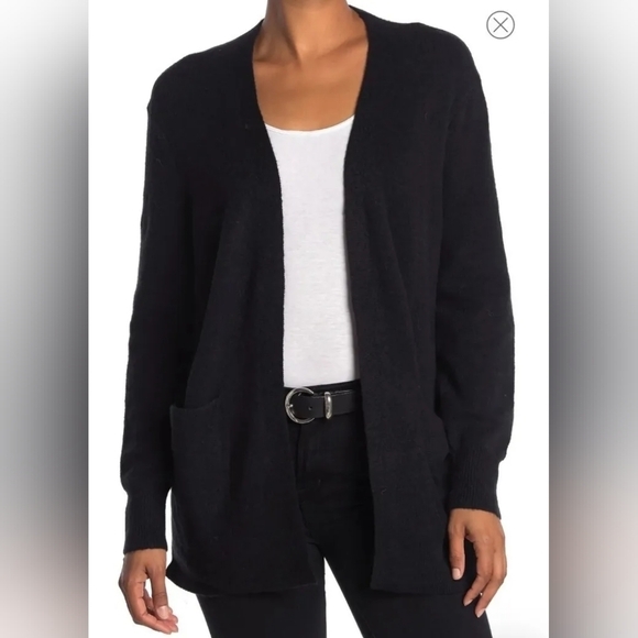 Madewell Cozy Walker Cardigan Wool Alpaca Blend Black Size XXS - Picture 1 of 6